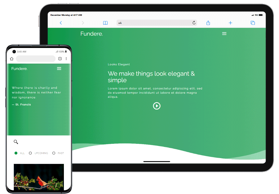 Fundere — Elegant Solution For Non-Profit Organizations
